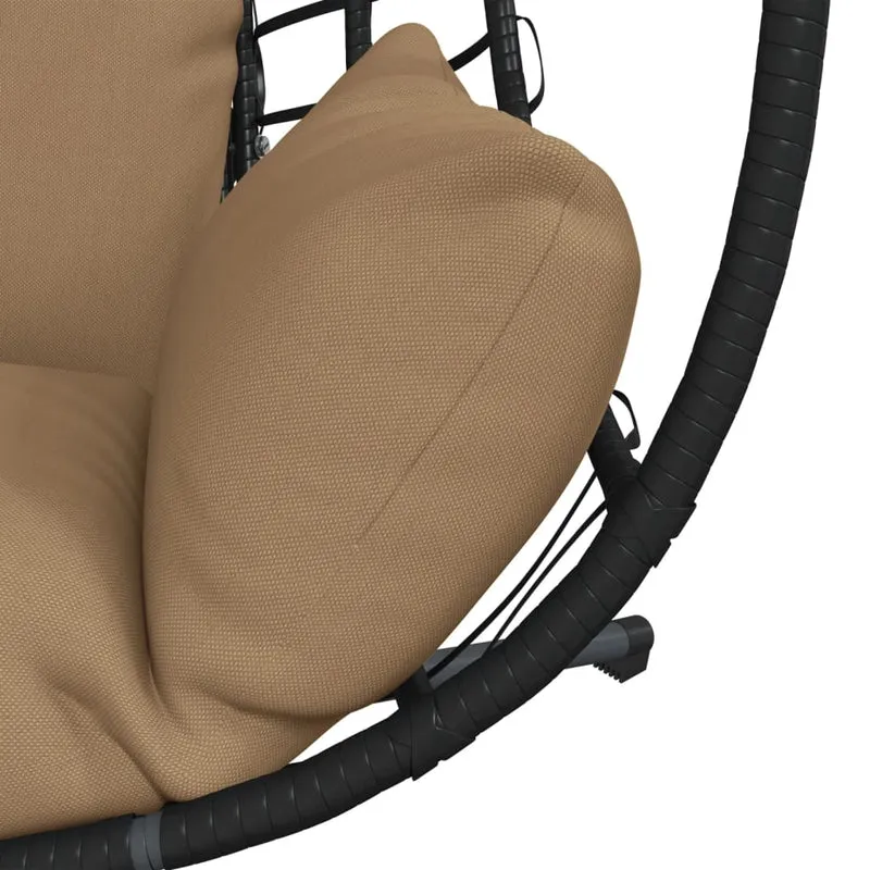 Hangstoel Met Standaard Rattan En Staal