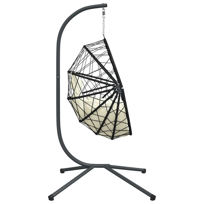 Hangstoel Met Standaard Rattan En Staal