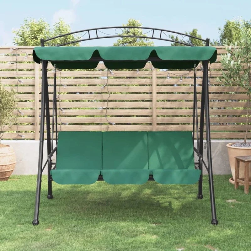 Schommelbank Voor Buiten Met Dak 198X120X205 Cm Staal