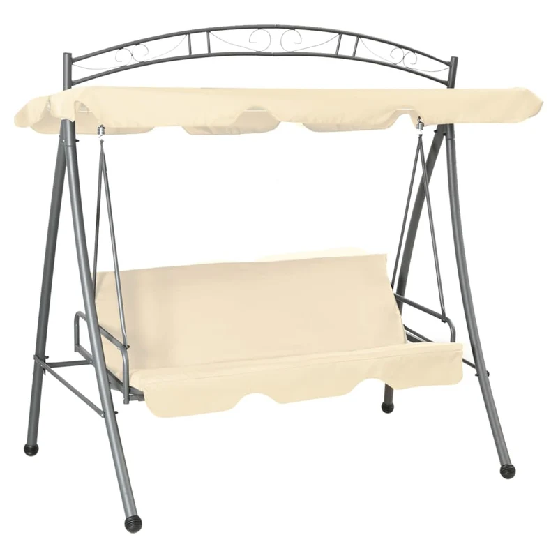 Schommelbank Voor Buiten Met Dak 198X120X205 Cm Staal
