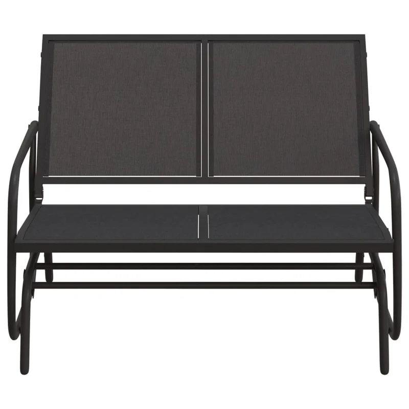 Schuifbank Tuin 120,5X76X86,5 Cm Textielfolie En Staal