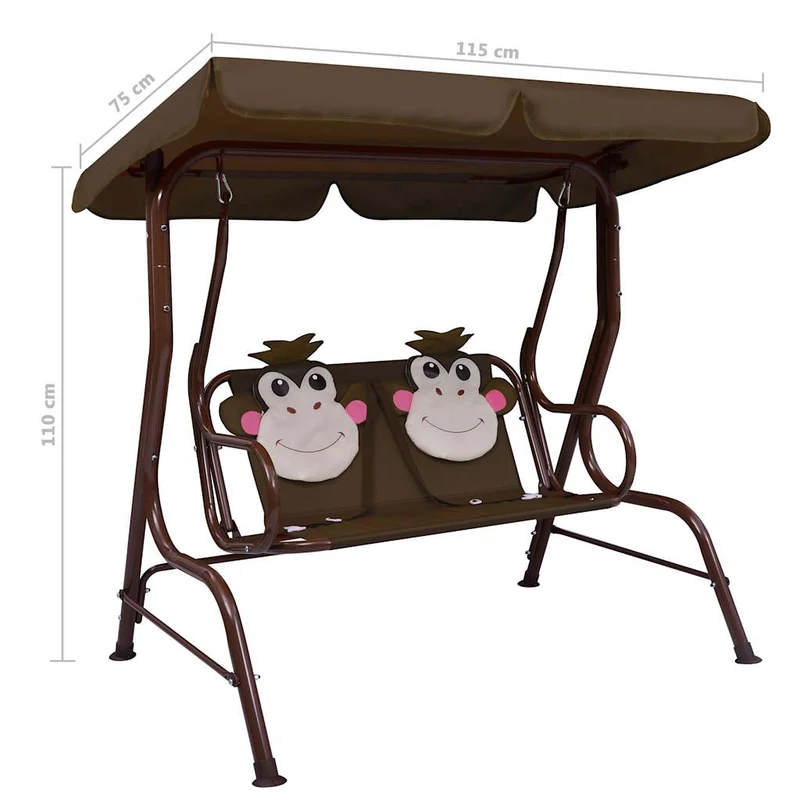 Kinderschommelbank 115X75X110 Cm Stof