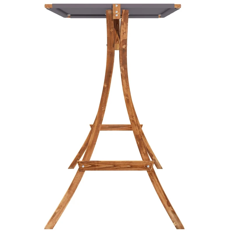 Schommelbank Met Luifel Vurenhout Met Teak Afwerking