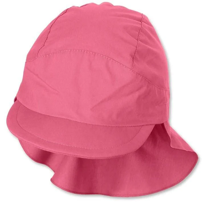 Schirmmütze mit Nackenschutz Koralle Gr. 53 | Sterntaler