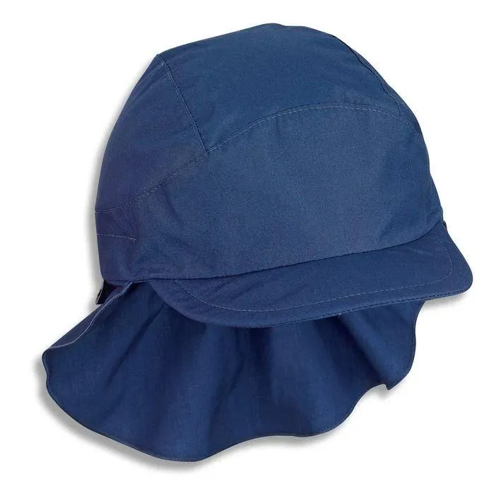 Schirmmütze mit Nackenschutz Marine Gr. 55 | Sterntaler