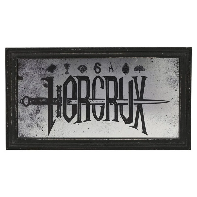 Targa a Specchio Harry Potter Horcrux Arti Oscure 30x40 cm Nero e Argento Peraga Christmas