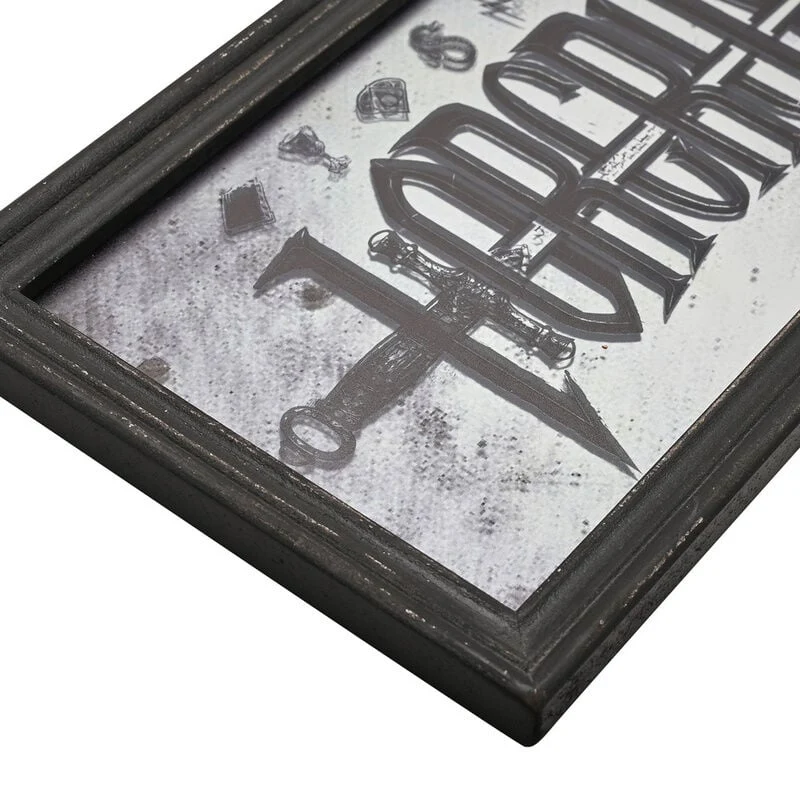 Targa a Specchio Harry Potter Horcrux Arti Oscure 30x40 cm Nero e Argento Peraga Christmas