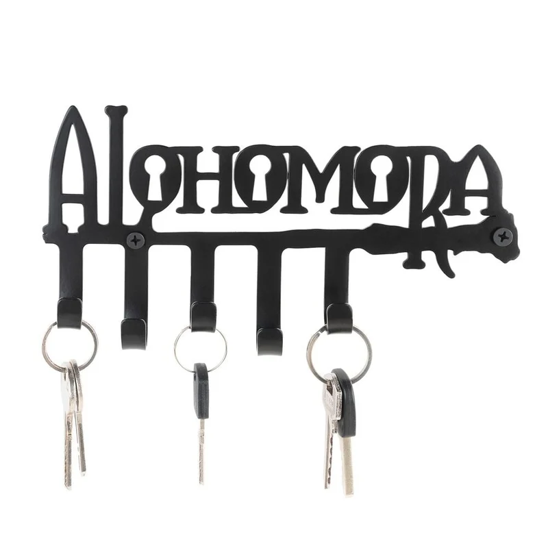 Appendiabiti Portachiavi Harry Potter Alohomora 21x15cm Marrone e Oro Peraga Christmas