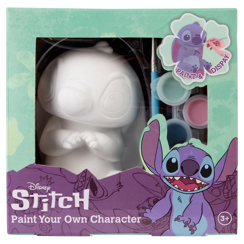 Statuetta in Gesso da Dipingere Disney Stitch 450g Multicolore Peraga Christmas
