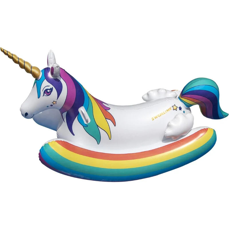 Gonflable à bascule licorne
