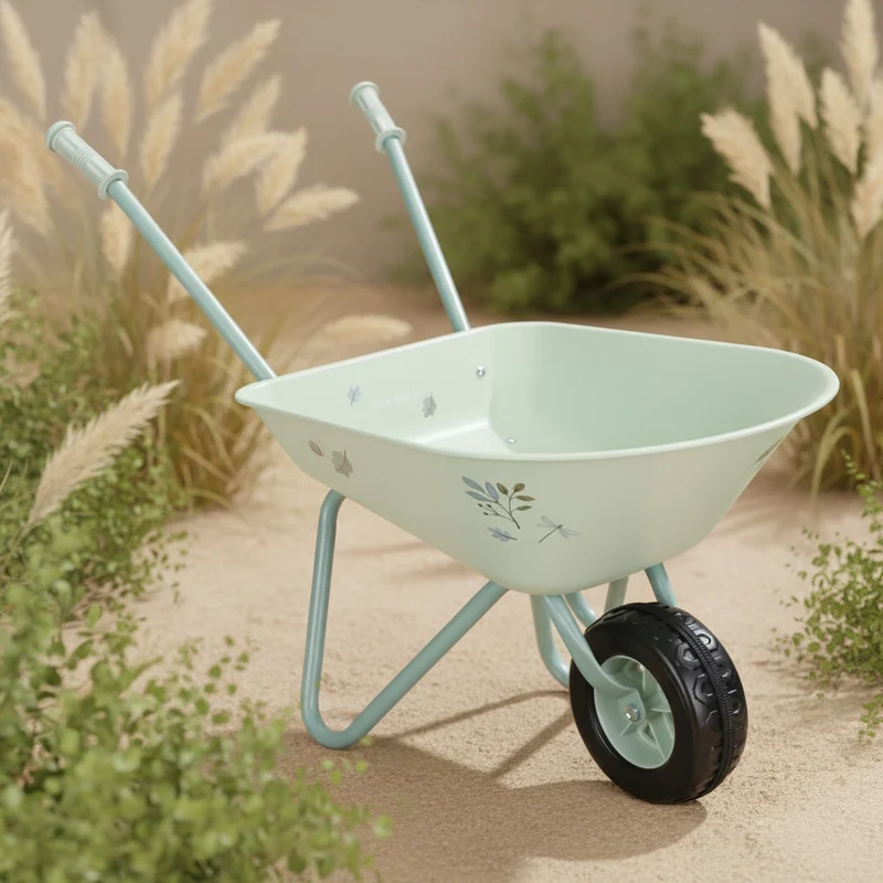 Kinder Schubkarre Forest Friends Grün – Gartenspielzeug ab 4 Jahren