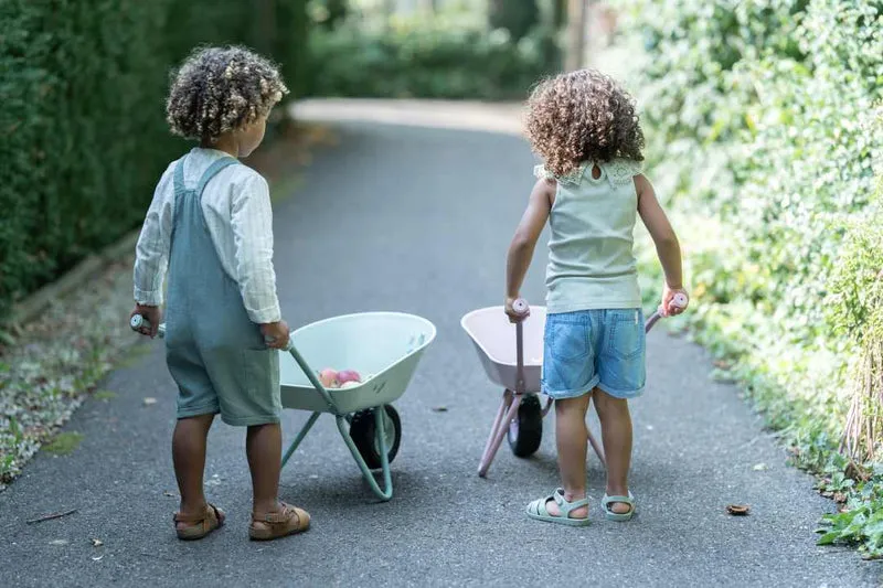 Kinder Schubkarre Forest Friends Grün – Gartenspielzeug ab 4 Jahren