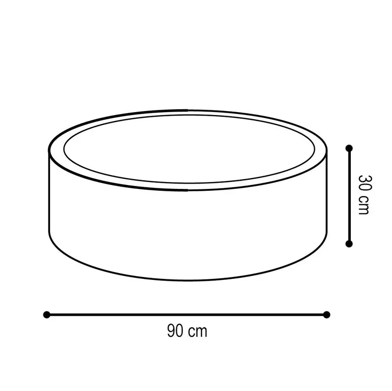 Piscine à balles extérieure - ronde 90x30 cm, beige imperméable ( 200 balles or, perle)– Plush Nest