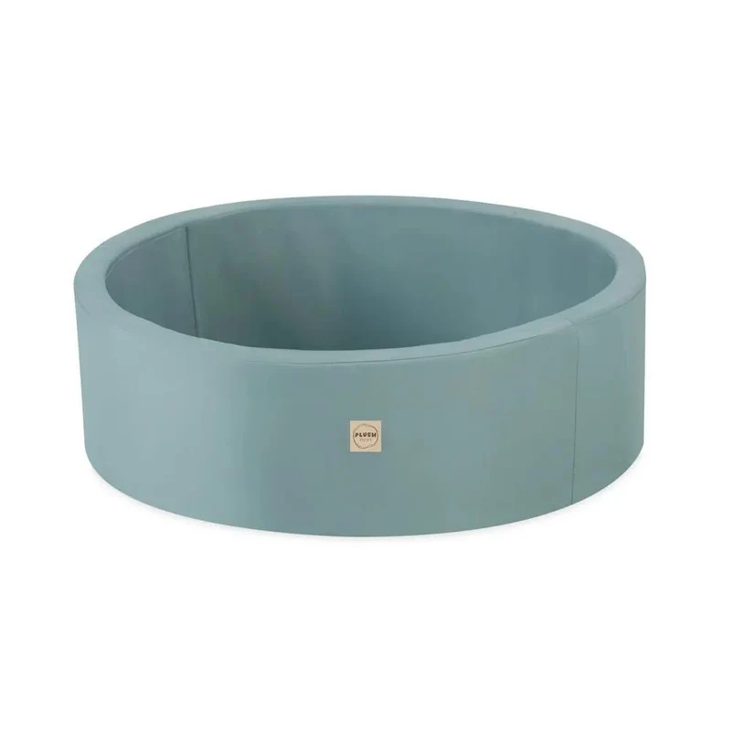 Piscine à balles extérieure - ronde 90x30 cm, verte imperméable ( 200 balles menthe, argent, perle)– Plush Nest