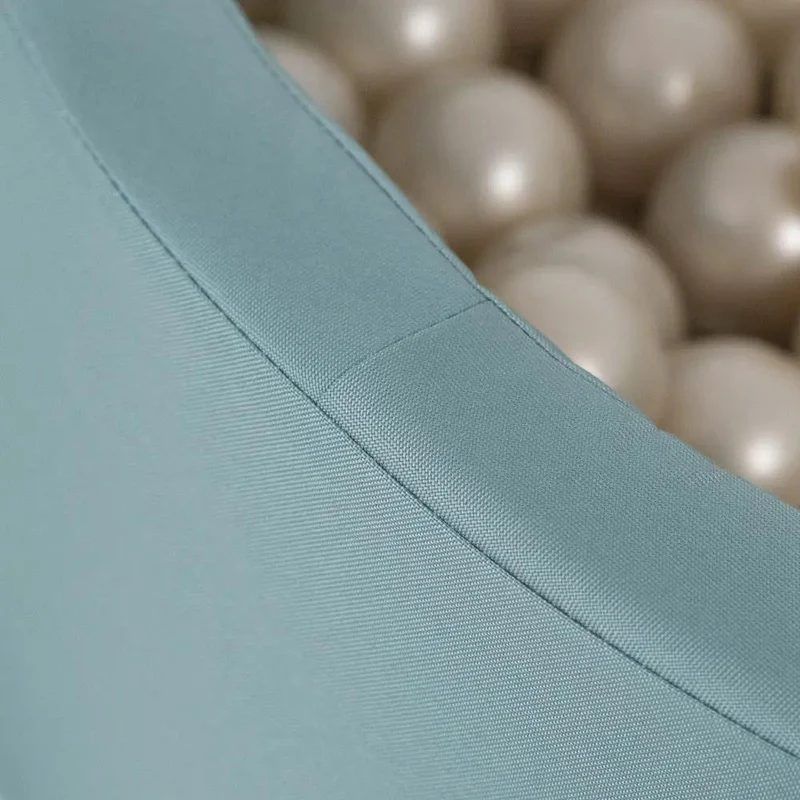 Piscine à balles extérieure - ronde 90x30 cm, verte imperméable ( 200 balles menthe, argent, perle)– Plush Nest