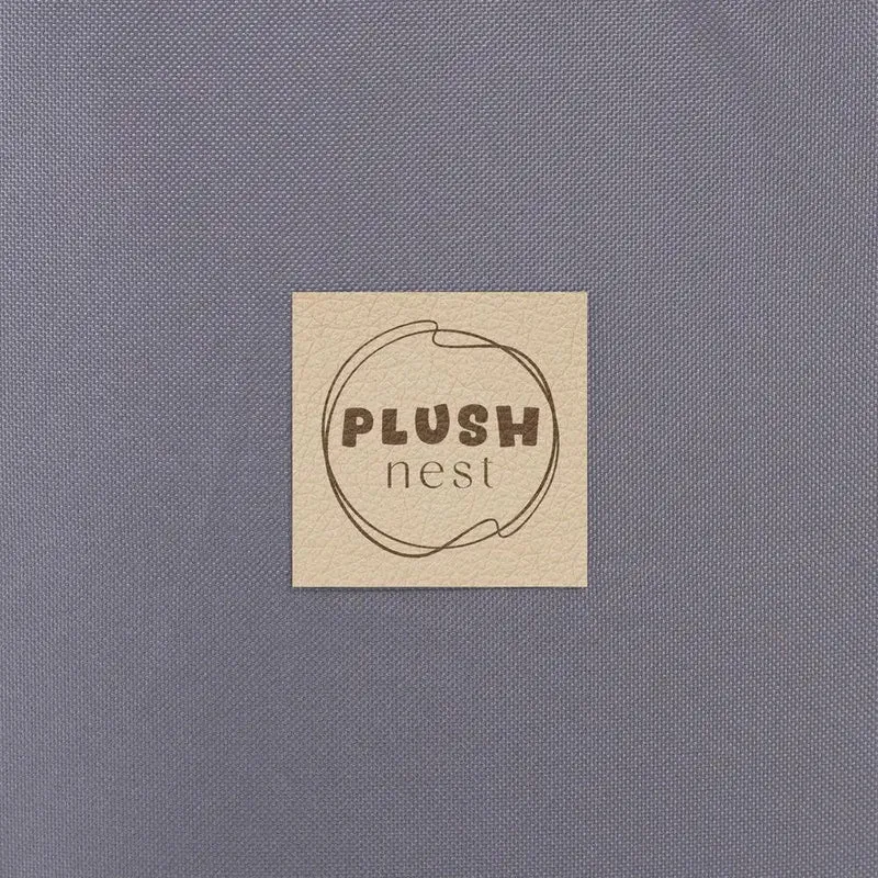 Piscine à balles extérieure - ronde 90x30 cm, grise imperméable ( 200 balles argent, bleu)– Plush Nest