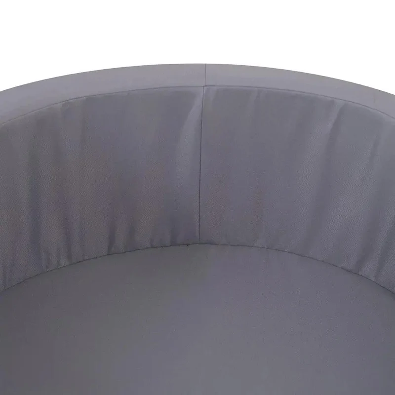 Piscine à balles extérieure - ronde 90x30 cm, grise imperméable ( 200 balles argent, bleu)– Plush Nest
