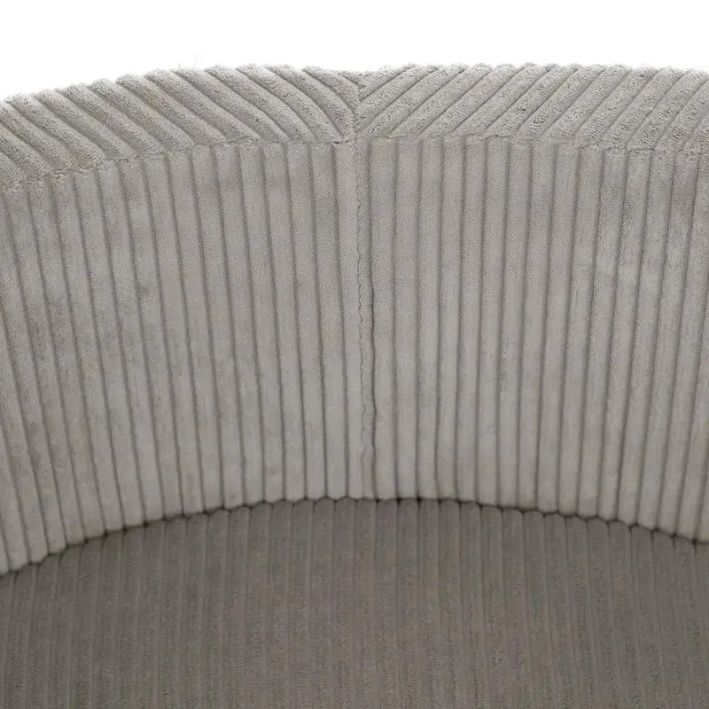Piscine à balles - ronde 90x30 cm, beige velours côtelé (+ 200 boules perles, dorées, bleues ) – Plush Nest