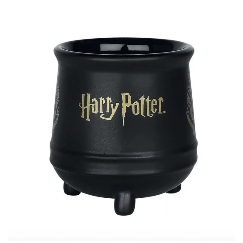 Tazza Calderone Harry Potter Hogwarts 511ml Nero e Oro Peraga Christmas