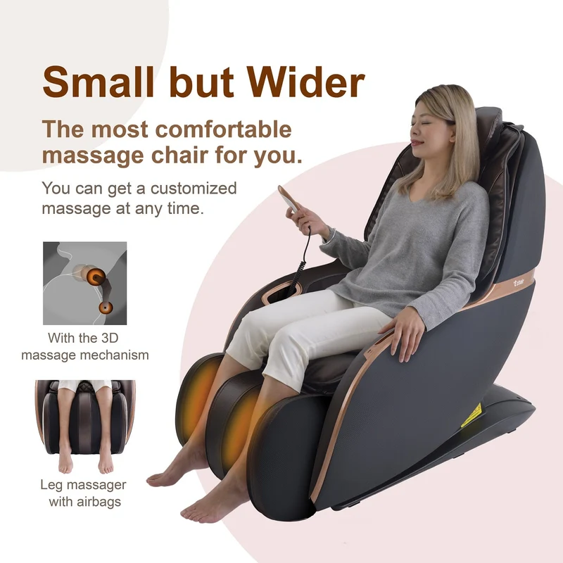 T-Chair TC-296 Elektrische Massagestoel - Bruin