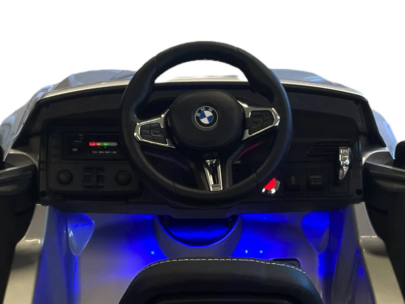Bmw M5,Lithium, Leder Zitje, Rubberen Banden, Kinder Accu Auto!