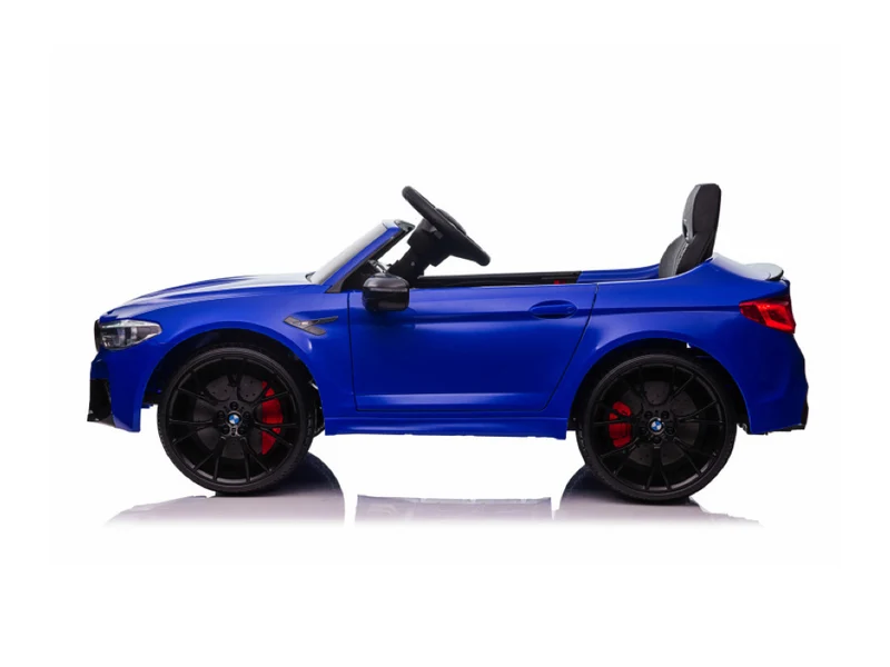 Bmw M5,Lithium, Leder Zitje, Rubberen Banden, Kinder Accu Auto!