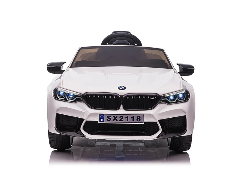 Bmw M5, Leder Zitje, Rubberen Banden, Kinder Accu Auto!