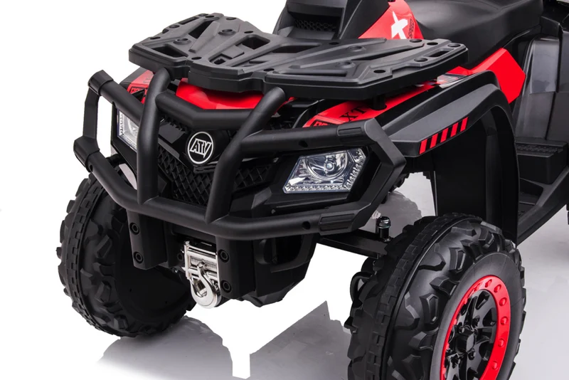 24 Volt Lithium Elektrische Quad, 4 Motoren, Rubberen Banden, Leder Zitting En Meer!