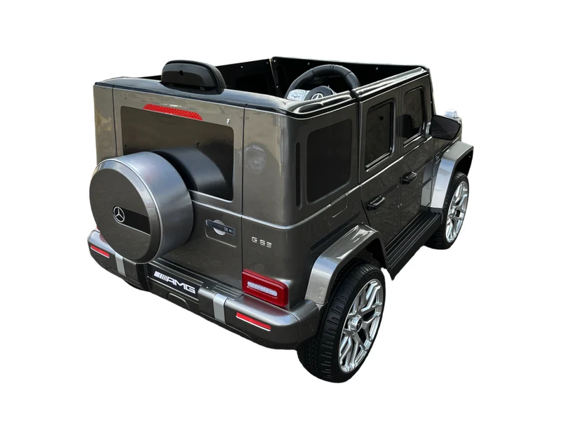 Mercedes G63, 12 Volt Kinder Accu Auto, Rubberen Banden, Leder Zitje En Meer!
