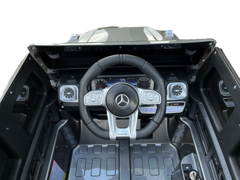 Mercedes G63, 12 Volt Kinder Accu Auto, Rubberen Banden, Leder Zitje En Meer!