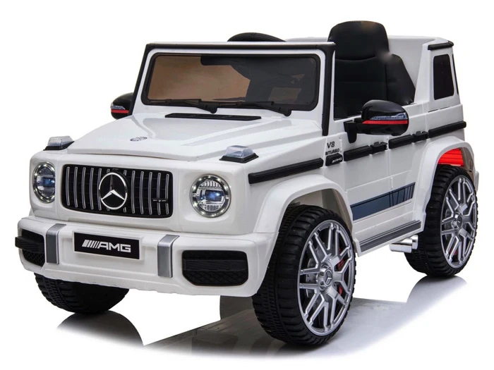 Mercedes G63 Amg, 12 Volt Kinderauto Met Lithium Accu, Rubberen Banden, Leder Zitting En Meer