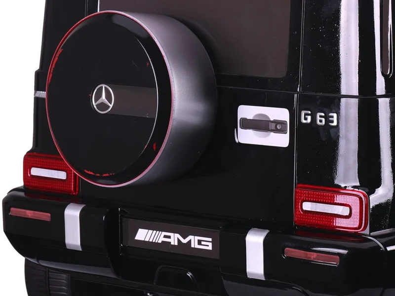 Mercedes G63, Kinderauto Met Lithium Accu, Rubberen Banden, Leder Zitje