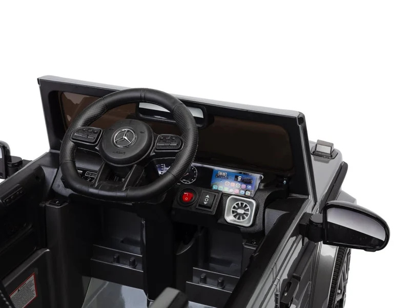 Mercedes G63 Amg, 12 Volt Kinderauto Met Lithium Accu, Rubberen Banden, Leder Zitting En Meer