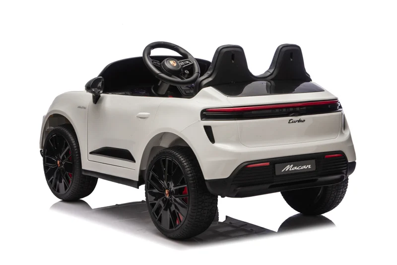 Porsche Macan Turbo, Elektrische Kinderauto Met Een Lithium Accu, Muziek Module, Rubberen Banden En Meer.