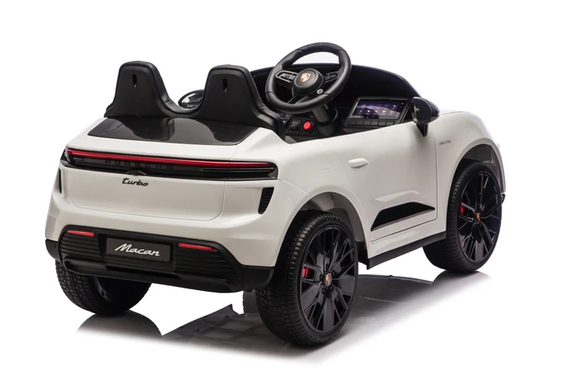 Porsche Macan Turbo, Elektrische Kinderauto Met Een Lithium Accu, Muziek Module, Rubberen Banden En Meer.