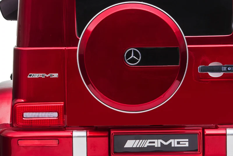 Mercedes G63, Kinderauto Met Lithium Accu, Rubberen Banden, Leder Zitje