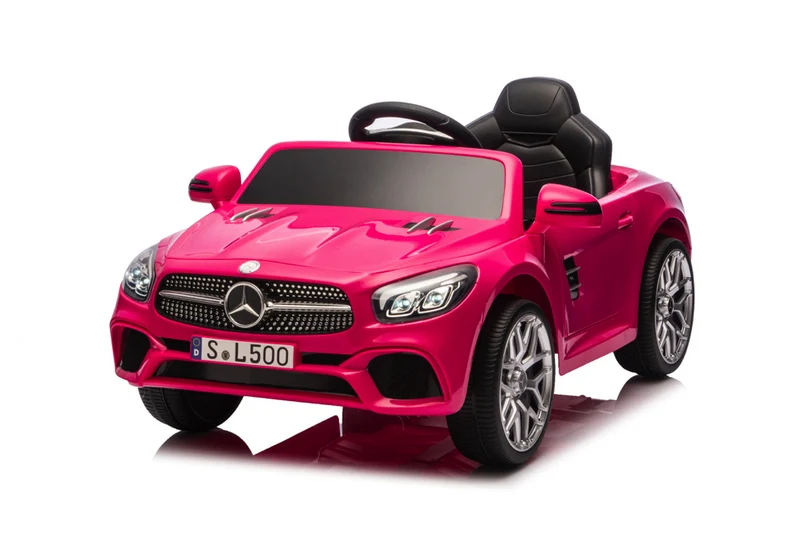 Mercedes Sl500, 12 Volt Elektrische Kinderauto Met Een Lithium Accu, Rubberen Banden, Leder Zitje En Meer!