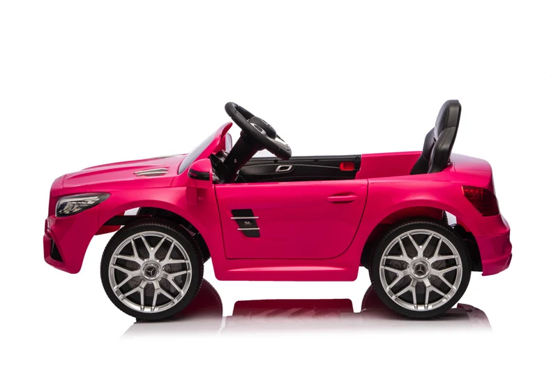 Mercedes Sl500, 12 Volt Elektrische Kinderauto Met Een Lithium Accu, Rubberen Banden, Leder Zitje En Meer!