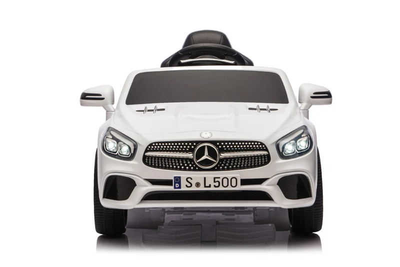 Mercedes Sl500, 12 Volt Elektrische Kinderauto Met Een Lithium Accu, Rubberen Banden, Leder Zitje En Meer!