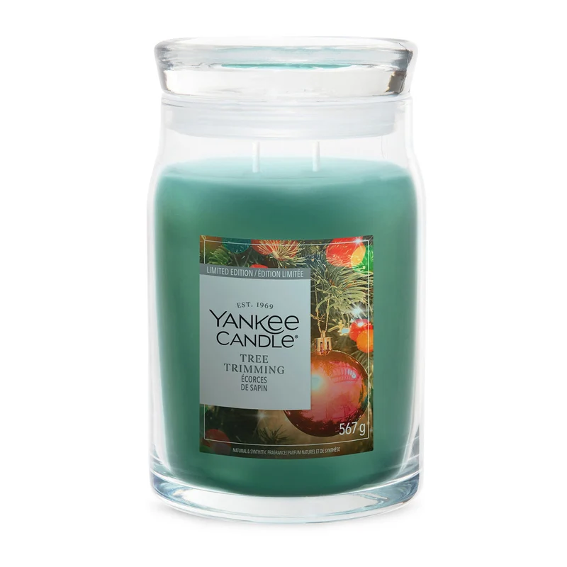 Candela Grande Signature Tree Trimming Verde Yankee Candle