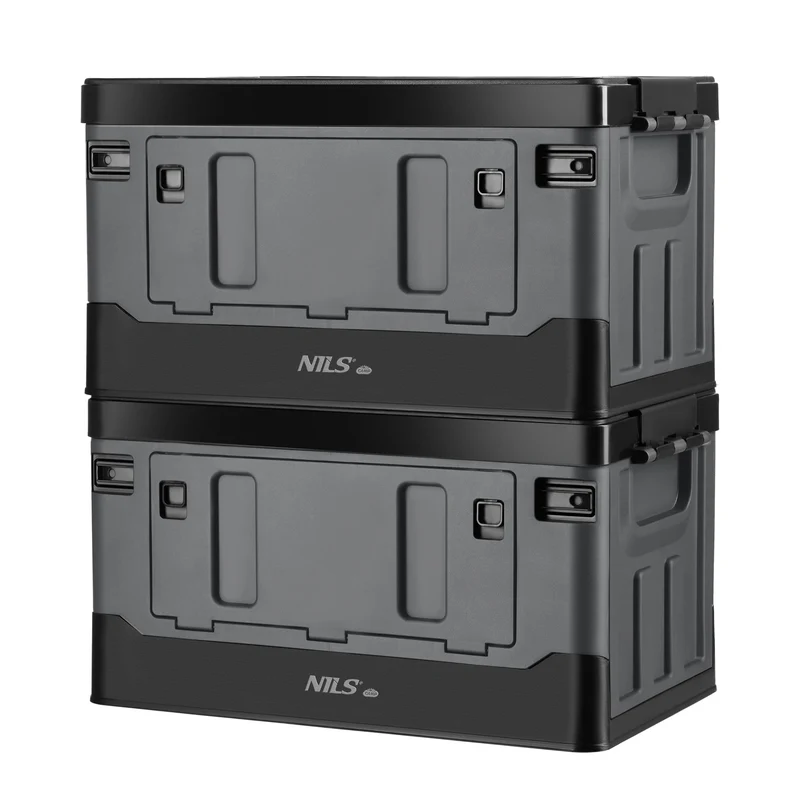 NILS Camp Opvouwbare Campingbox - 38 L - Grijs/Zwart
