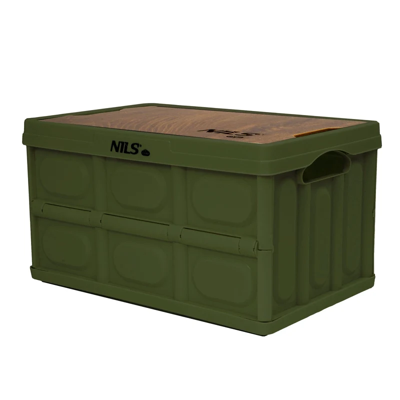 NILS Camp Opvouwbare Campingbox - 2-in-1 Tafelfunctie - Groen