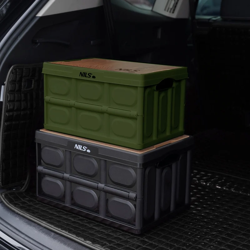NILS Camp Opvouwbare Campingbox - 2-in-1 Tafelfunctie - Groen