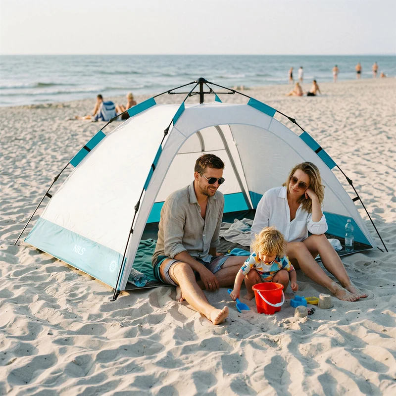 NILS Pop-up Strandtent - Grijs