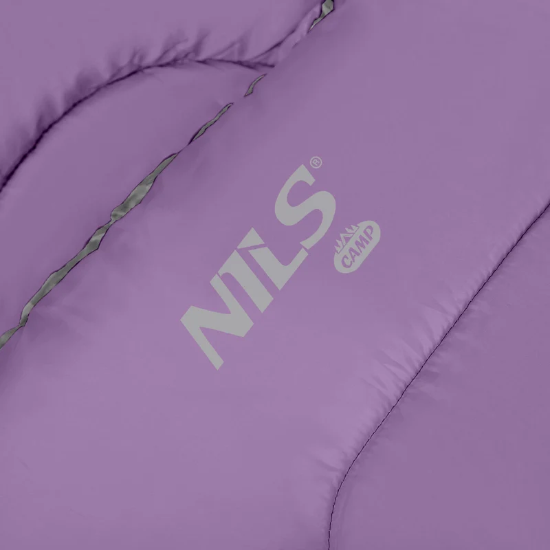 NILS Camp Slaapzak - Grijs/Paars - Maat M