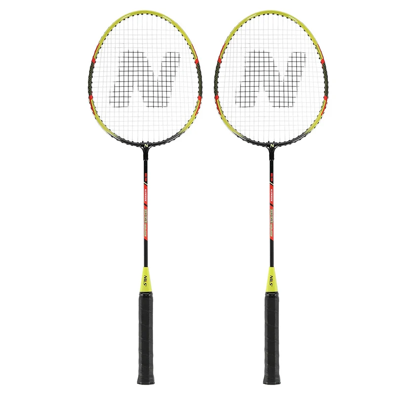 NILS Badminton Set - 2 Rackets en Opberghoes