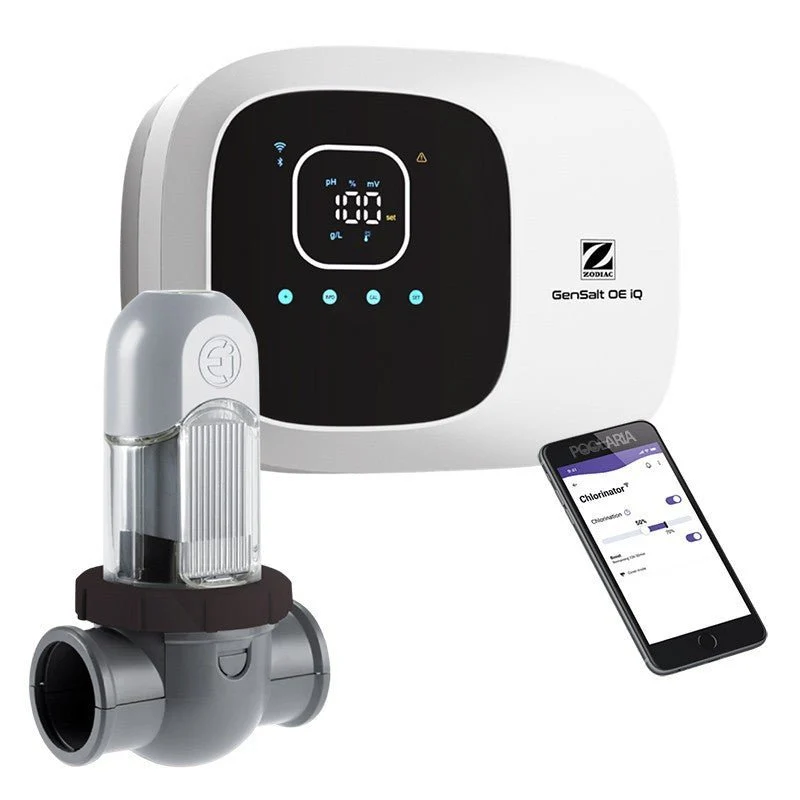 Pack Zodiac - GenSalt OE iQ Clorador salino para piscina + Bomba peristáltica pH CTX E-Series