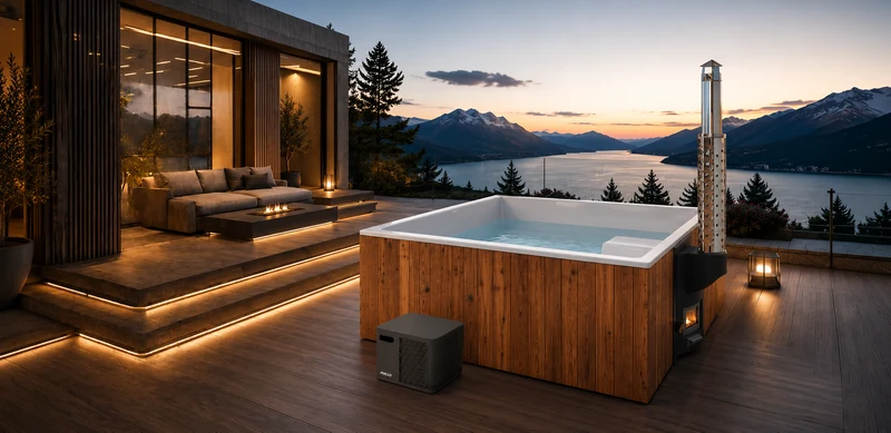 Houtgestookte Hottub Hilda – 4 Personen