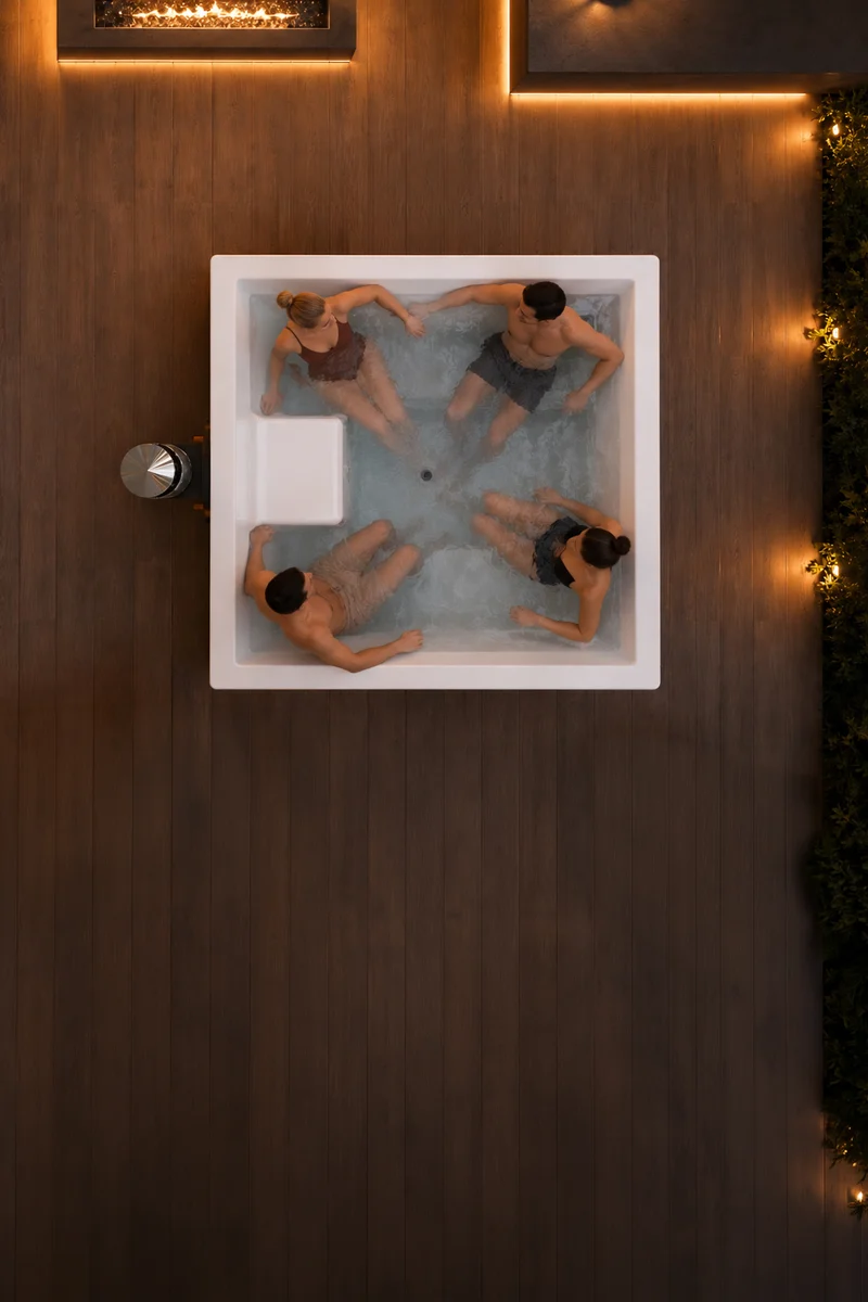 Houtgestookte Hottub Hilda – 4 Personen