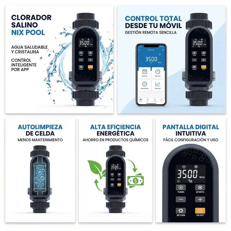 Nix Pool - Clorador Salino LC Wifi